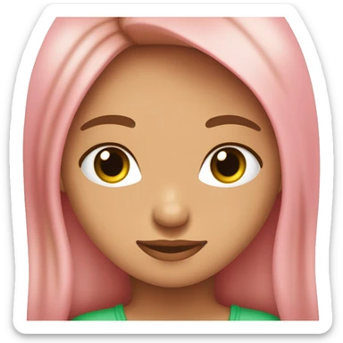 Corazón rosa 💗este, con una chica rubia de ojos verdes y piel morenita y un chico de pelo castaño ojos marrones y piel morena sticker