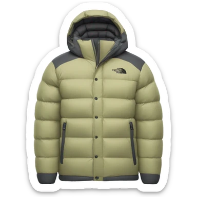 northface down jacket sticker