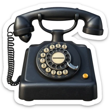 old telephone sticker