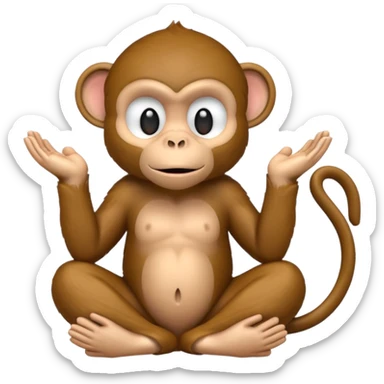 Hear-no-evill monkey sticker