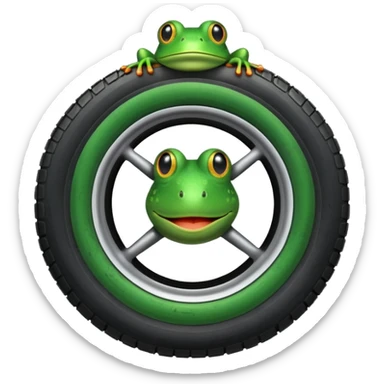Frog Tire sticker