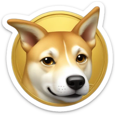 elon musk doge coin sticker
