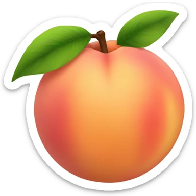 peach sticker