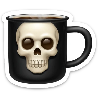 Poison coffee sticker