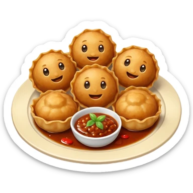 Wontons Beef Meatballs sticker