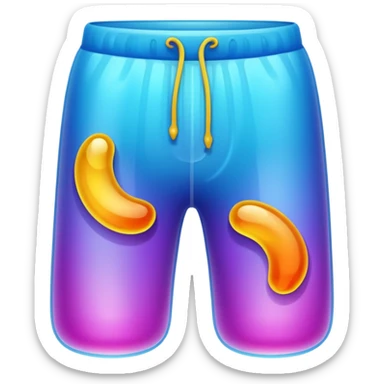 jiggly jelly food + pants = jelly pants sticker