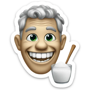 trollface with a salt shaker sticker