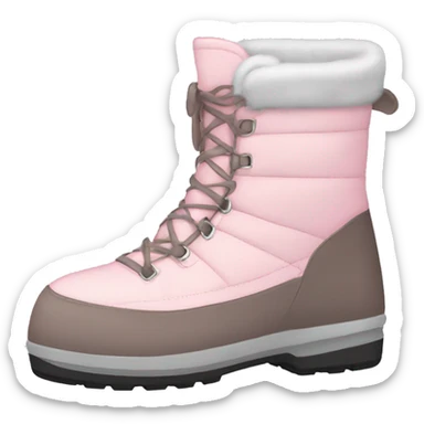 Light pink moon boots sticker