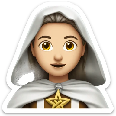 saint brigid as a superhero sticker