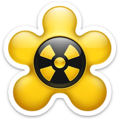 radon xray more yellow black only sticker