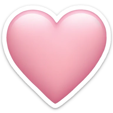 Light pink heart sticker