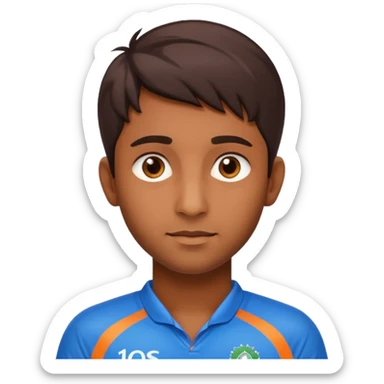 india in cricket jersey 18 number  sticker