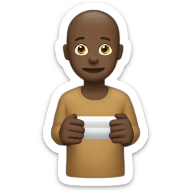 Singe qui tape dans la main d'une personne  sticker