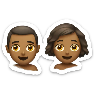 two people in a bathtub sticker