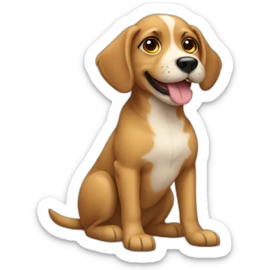 dog wearing a jupe sticker