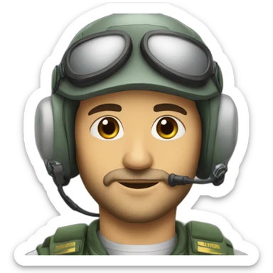 Pilot and his name is sepehr and his from iran sticker