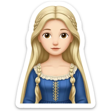 1800's european female sticker