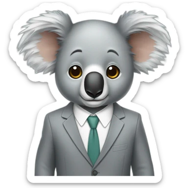koala suit sticker