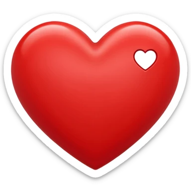 Corazón rojo sticker