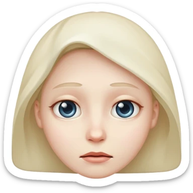 Cold face emoji sticker