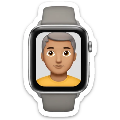 man with sport Watch sticker