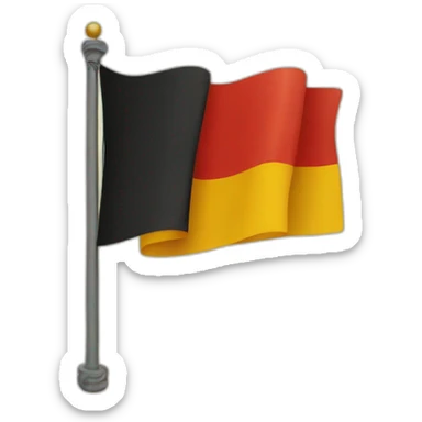 German flag 1945 sticker