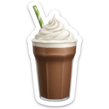 batido de chocolate  sticker