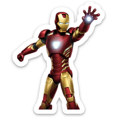 iron man qui danse dans une fete sticker