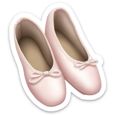 Pale pink ballet shoes sticker