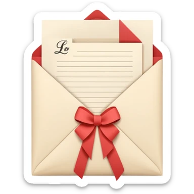love letter modern sticker