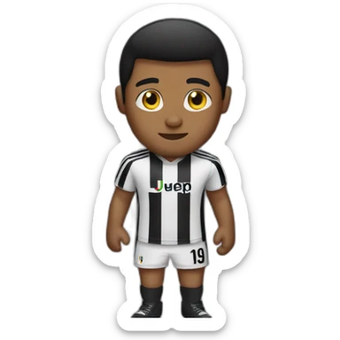 guy with juventus shirt in a prison sticker