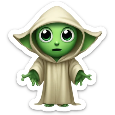 Baby yoda sticker
