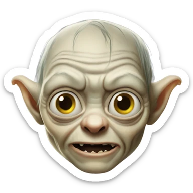 Gollum from lord of the rings  sticker