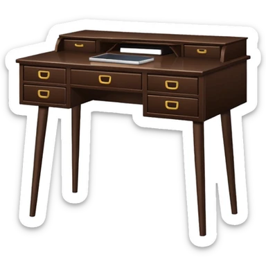 Writing desk sticker