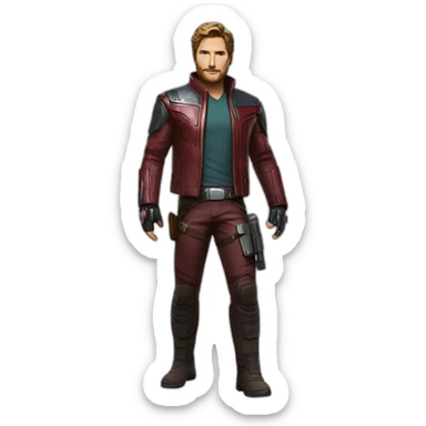 star lord full body sticker