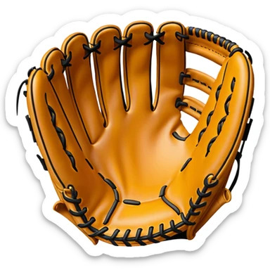 Softball glove sticker