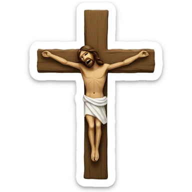 Jesus on the cross sticker