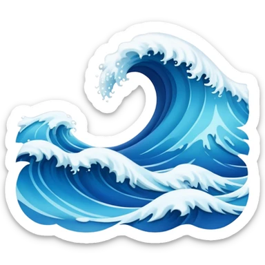 Ocean waves sticker