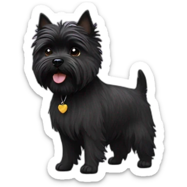 black Cairn terrier sticker