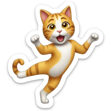 dancing-cat sticker