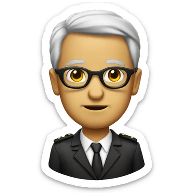 Barboncino con occhiali sticker