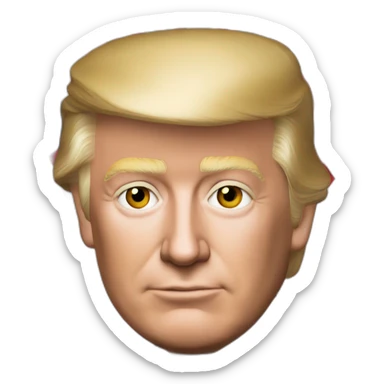 Donald trump with MAGA sticker