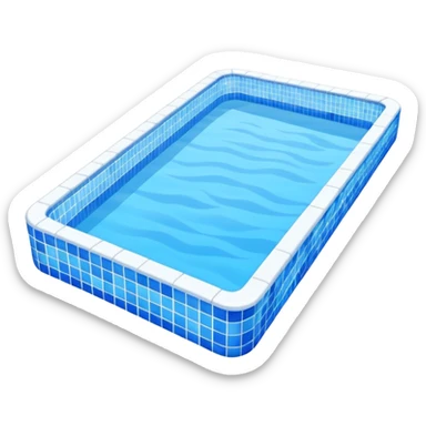 Swimming pool sticker