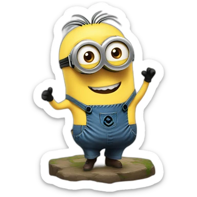 Minion heureux sticker