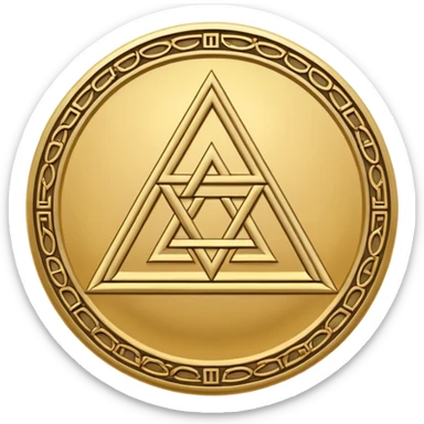 tetragrammaton symbol as a simple and iconic emoji sticker