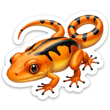 Newt, Amphibians. sticker