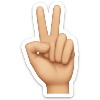 Fingers for Asl sticker