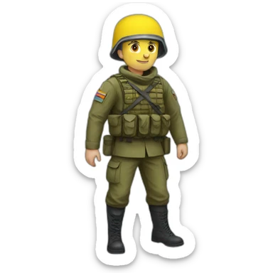 Ukrainian soldier sticker