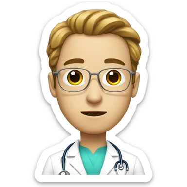 doctor with a tear sticker