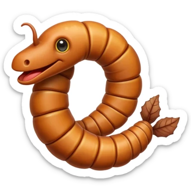 Worm sticker